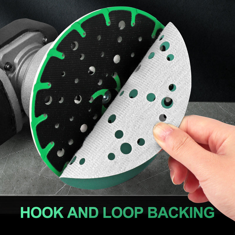 6 Inch 49 Hole Sanding Discs Hook and Loop,Heavy Duty Round Flocking Wet Dry Sandpaper for FESTOOL Sander