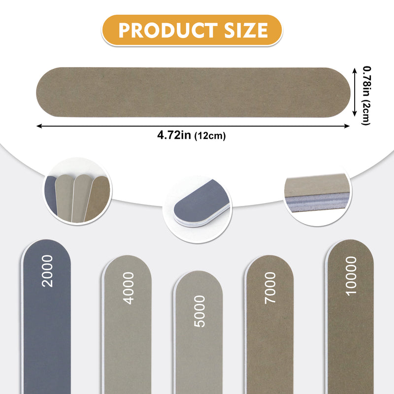 High-precision Manual Sanding Block , Sanding Sticks for Plastic Models Metal and Wood Sanding Tools 2000-10000 Grit,20PCS/PACK