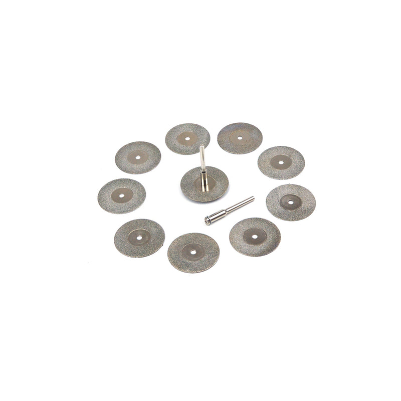 30mm Mini Carborundum Cutting Discs 3mm Shank Cutting Wheels, 12pcs Set