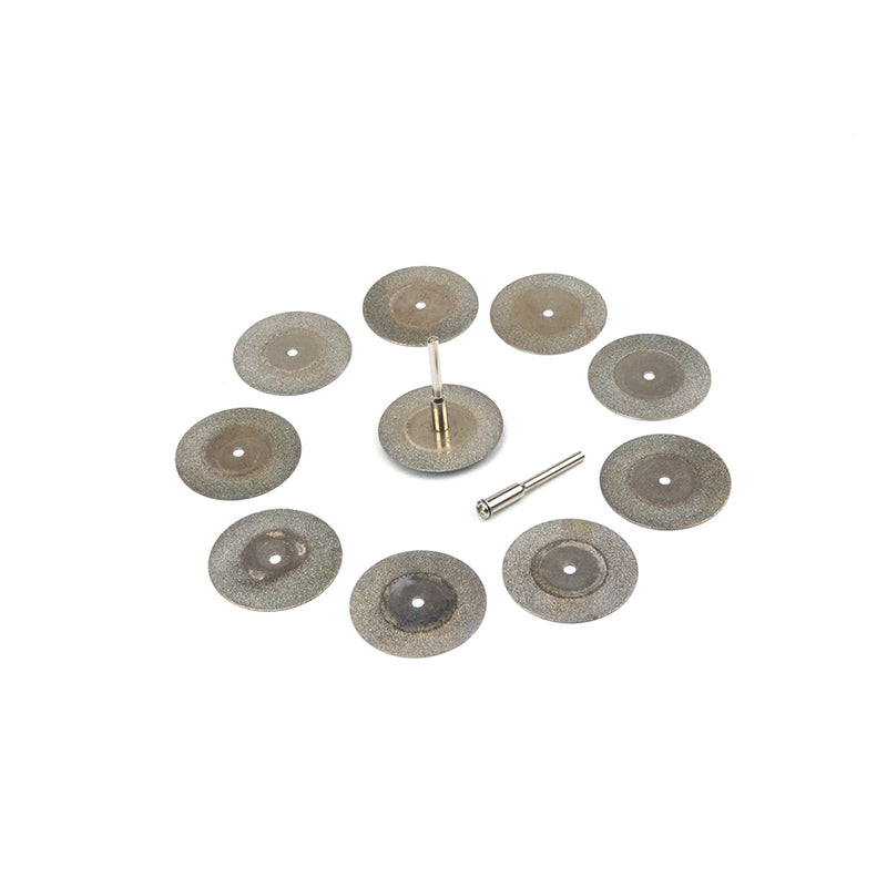 35mm Mini Carborundum Cutting Discs 3mm Shank Cutting Wheels, 12pcs Set