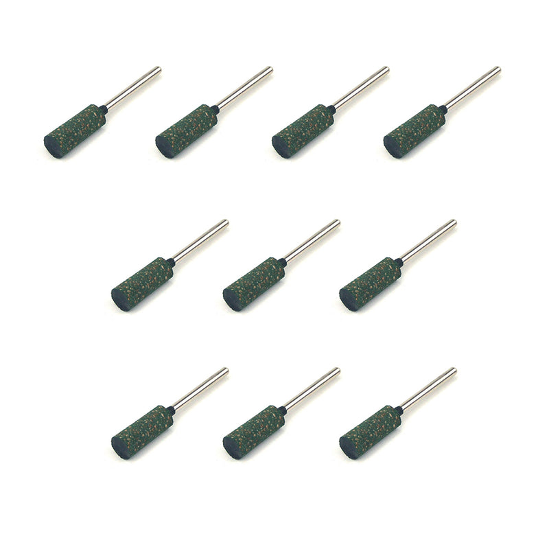 8mm x 3mm Mounted Shank Sesame Rubber Polishing Points Buffing Heads, Cylindrical