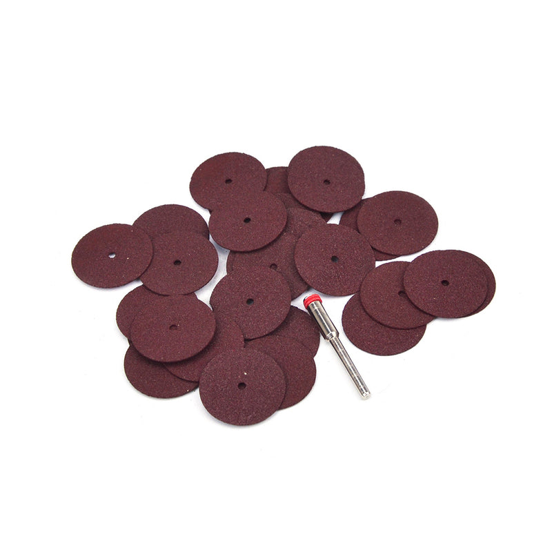 24mm Reinforced Resin Cut Off Wheels Abrasive Cutting Tool Disc with Mandrel, 37pcs Set