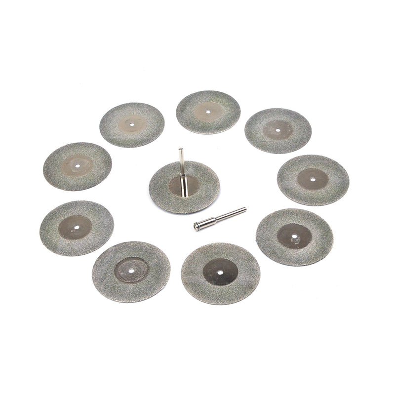 45mm Mini Carborundum Cutting Discs 3mm Shank Cutting Wheels, 12pcs Set