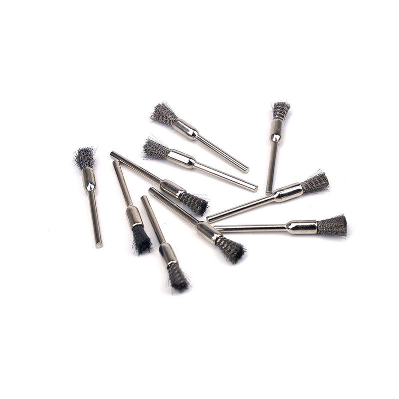 6mm x 3mm Mounted Shank Stainless Steel Wire End Brushes