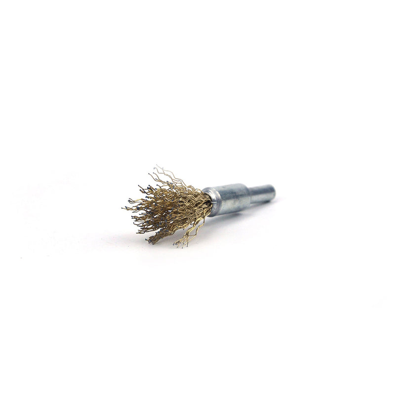 10mm x 6mm Shank Mounted Copper Plated Stainless Steel Wire End Brushes