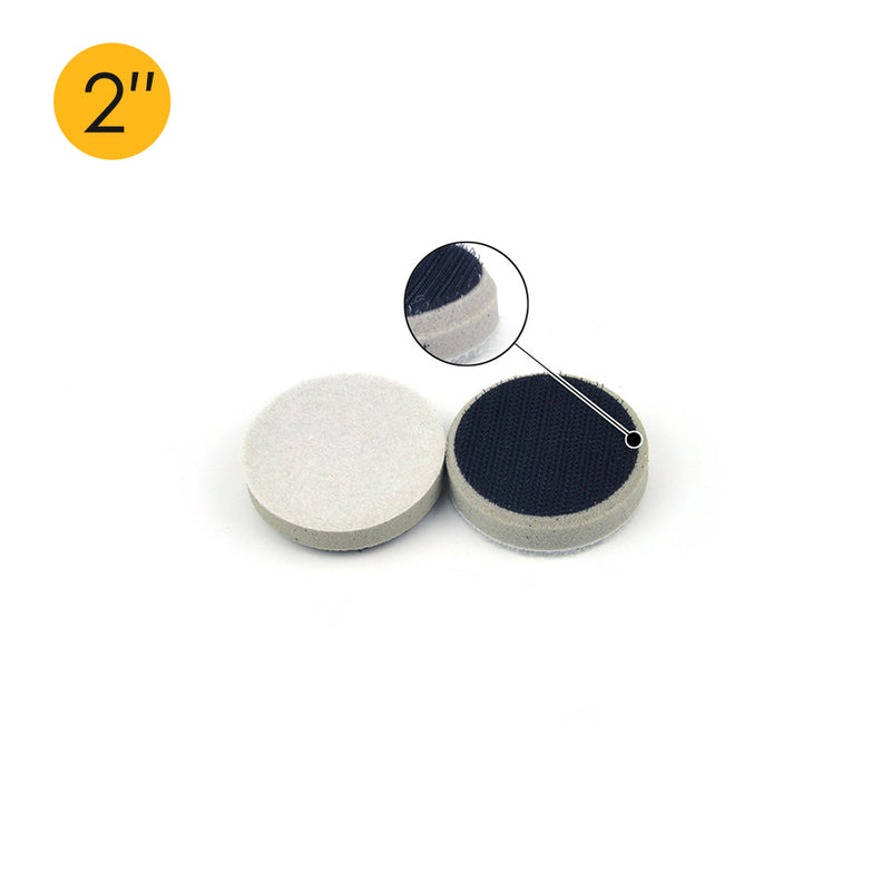 2" (50mm) Chamfering High Density Hard Hook & Loop Surface Protection Interface Buffer Backing Pad