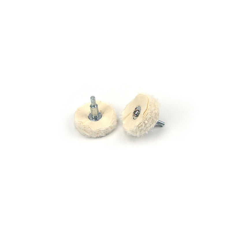 2" (50mm) x 6mm Shank Mounted Cotton Buffing Wheels