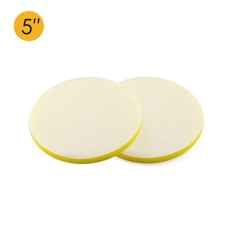 5" (125mm) Soft Sponge Double-faced Flocking Hook & Loop Surface Protection Interface Buffer Backing Pad