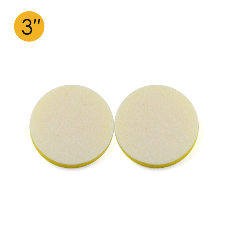 3" (75mm) Soft Sponge Double-faced Flocking Hook & Loop Surface Protection Interface Buffer Backing Pad