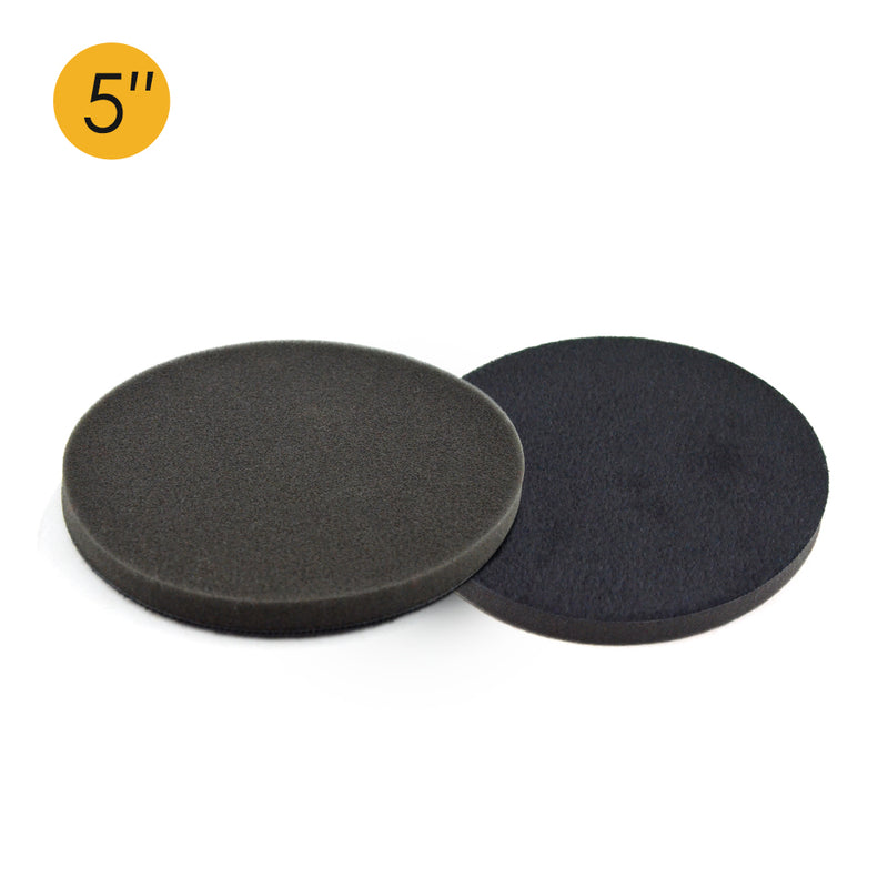 5" (125mm) Soft Sponge Backed Hook & Loop Surface Protection Interface Buffer Backing Pad