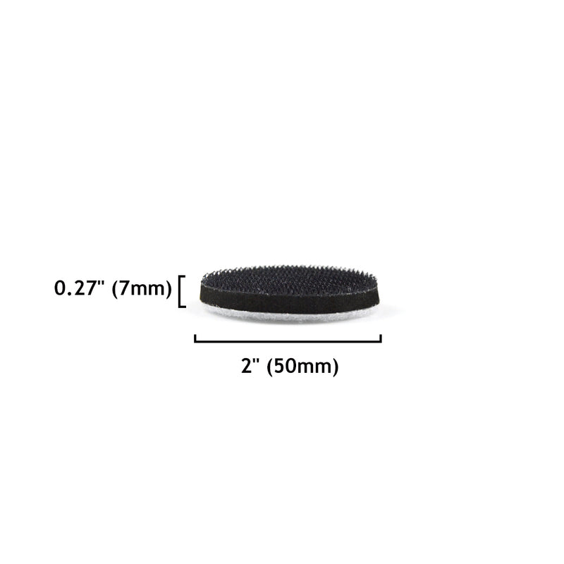 2" (50mm) EVA Sponge Hook & Loop Surface Protection Interface Buffer Backing Pad