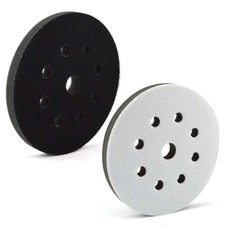 5" (125mm) 9-Hole Soft Sponge Dust-free Interface Buffer Backing Pads