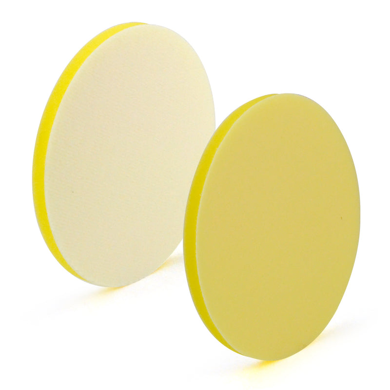 6" (150mm) Soft Sponge Yellow Flat Hook & Loop Surface Protection Interface Buffer Backing Pad