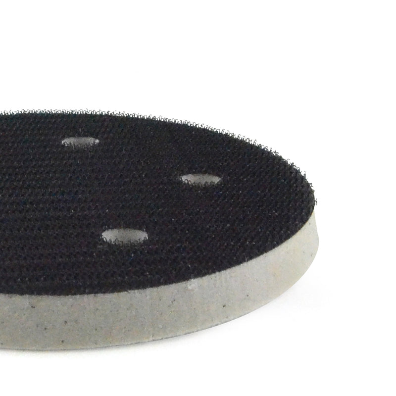 5" (125mm) 5-Hole High Density(Stiff) Sponge Hook & Loop Surface Protection Interface Pad