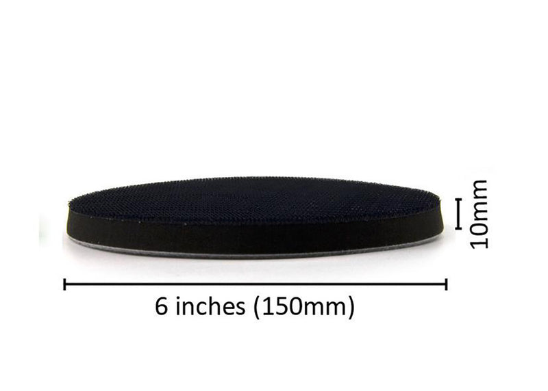 6" (150mm) Soft Sponge Hook & Loop Surface Protection Interface Buffer Backing Pad