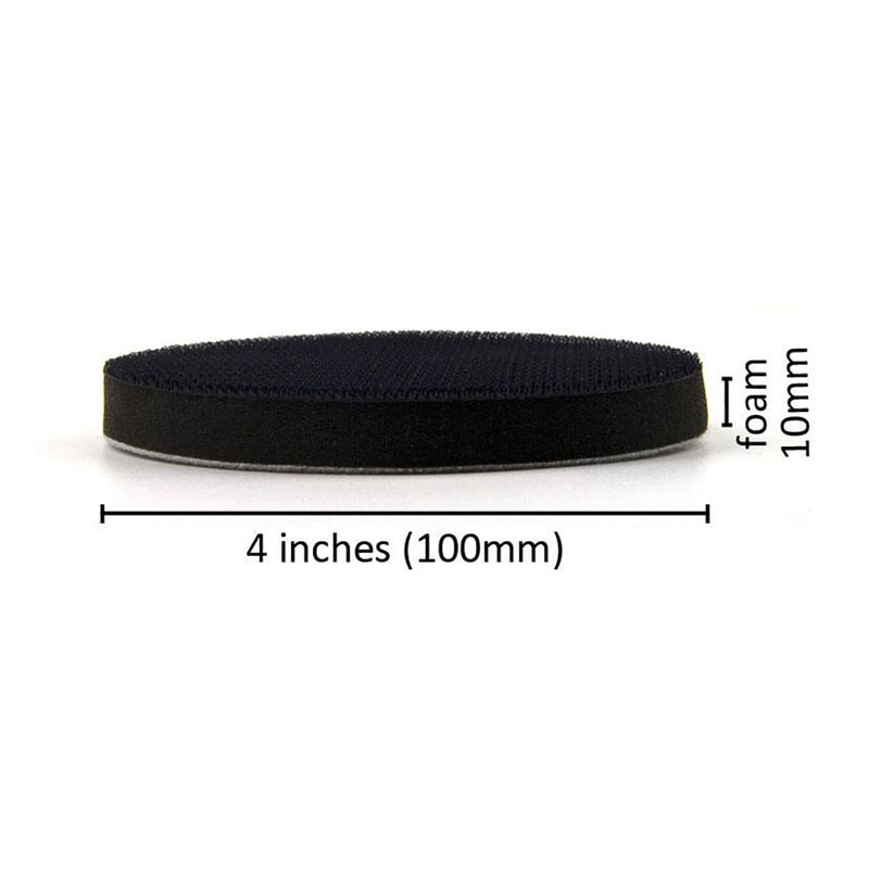 4" (100mm) Soft Sponge Hook & Loop Surface Protection Interface Buffer Backing Pad