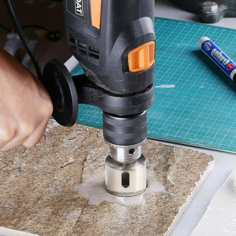 6mm Diamond Hole Saw Kit Tile Drill Bits for Ceramic, Glass, Tile, Porcelain, Marble, Granite